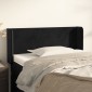 vidaXL Κεφαλάρι με Πτερύγια Μαύρο 83x16x78/88 εκ. Βελούδινο