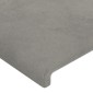 vidaXL Κεφαλάρι με Πτερύγια Ανοιχτό Γκρι 93x16x78/88 εκ. Βελούδινο