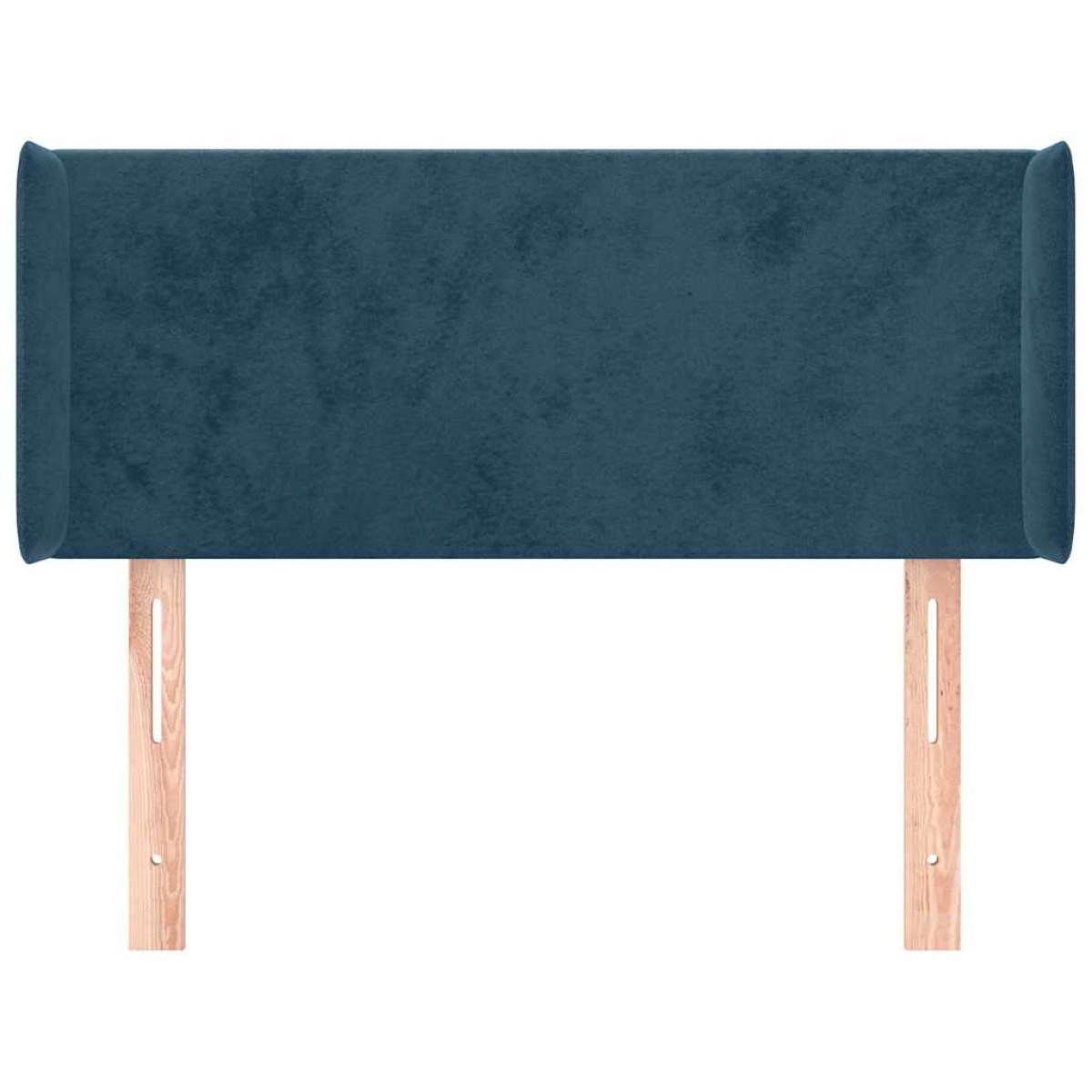 vidaXL Κεφαλάρι με Πτερύγια Σκούρο Μπλε 93x16x78/88 εκ. Βελούδινο
