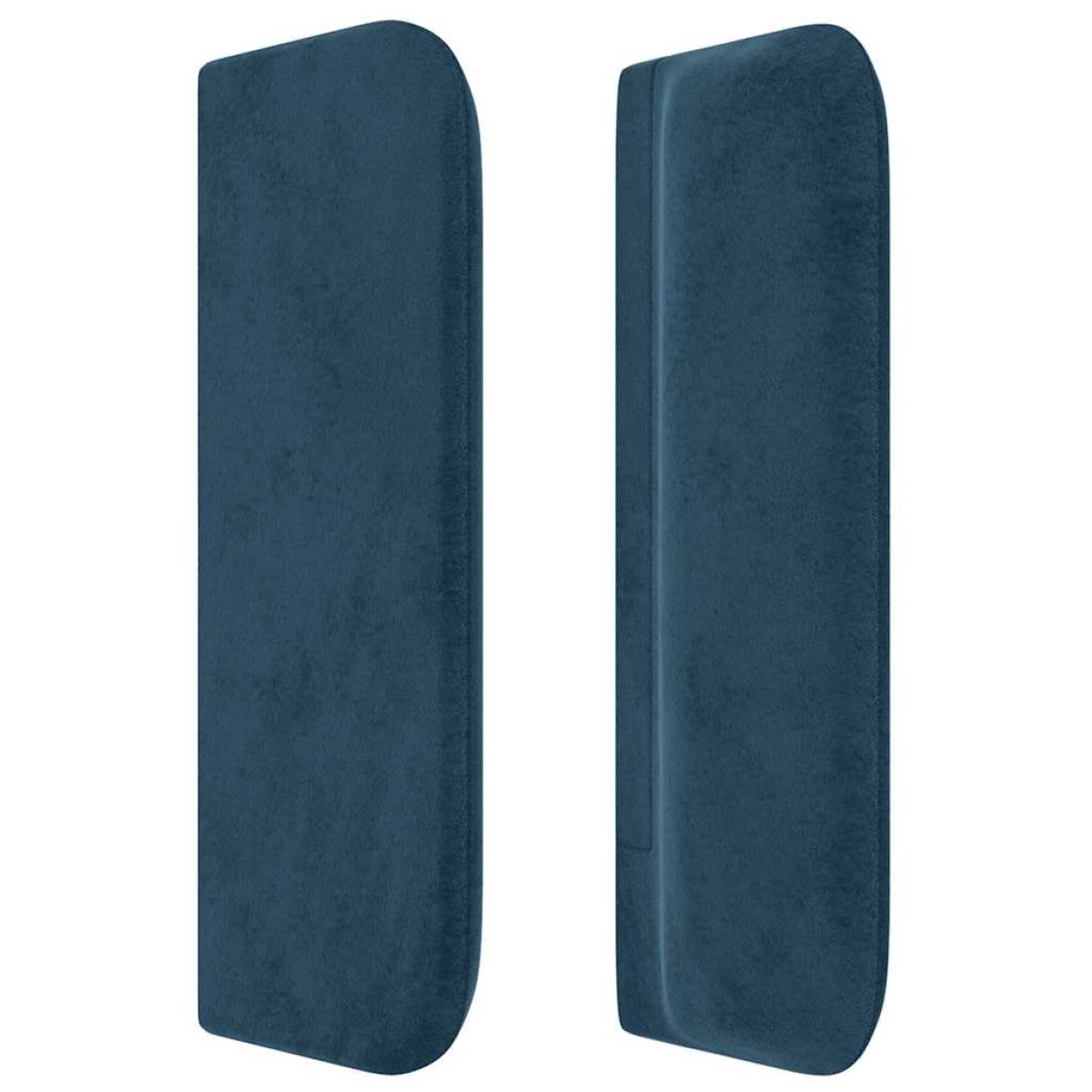 vidaXL Κεφαλάρι με Πτερύγια Σκούρο Μπλε 93x16x78/88 εκ. Βελούδινο