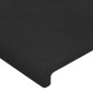 vidaXL Κεφαλάρι με Πτερύγια Μαύρο 147x16x78/88 εκ. Βελούδινο