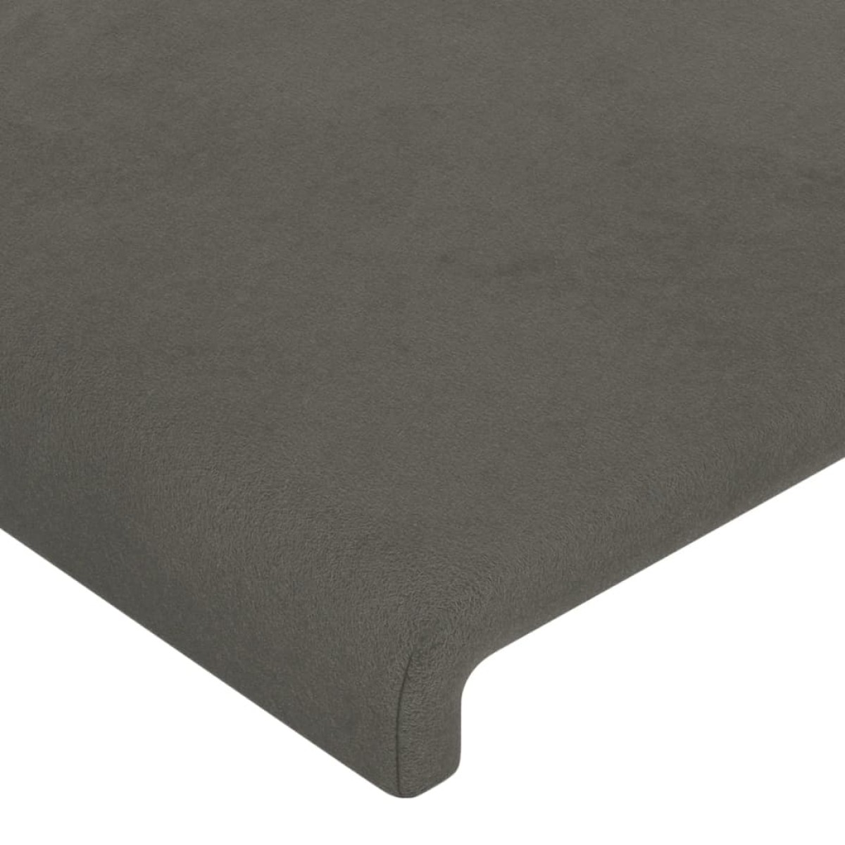 vidaXL Κεφαλάρι με Πτερύγια Σκούρο Γκρι 163x16x78/88 εκ. Βελούδινο