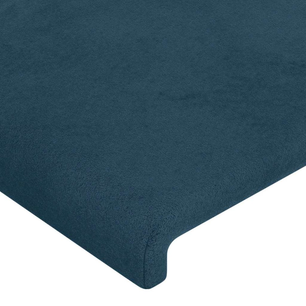 vidaXL Κεφαλάρι με Πτερύγια Σκούρο Μπλε 183x16x78/88 εκ. Βελούδινο