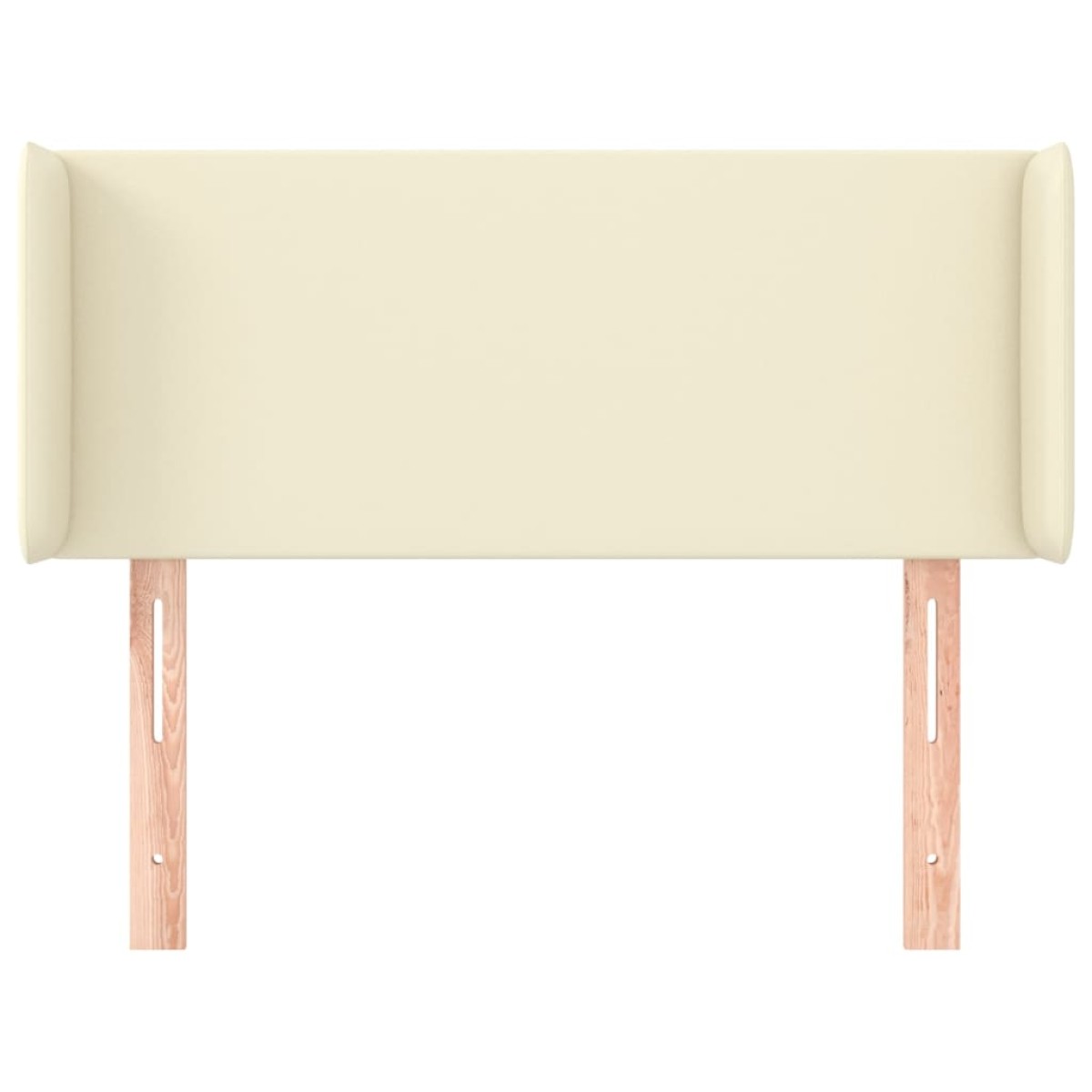 vidaXL Κεφαλάρι με Πτερύγια Κρεμ 83x16x78/88 εκ. Συνθετικό Δέρμα
