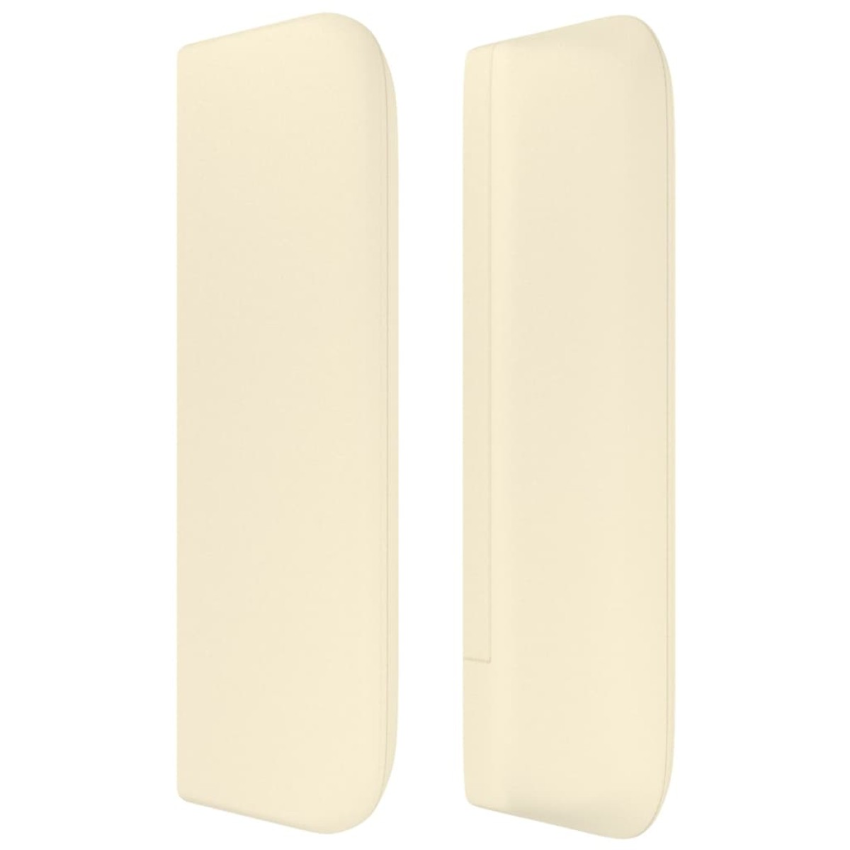 vidaXL Κεφαλάρι με Πτερύγια Κρεμ 83x16x78/88 εκ. Συνθετικό Δέρμα
