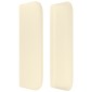 vidaXL Κεφαλάρι με Πτερύγια Κρεμ 83x16x78/88 εκ. Συνθετικό Δέρμα