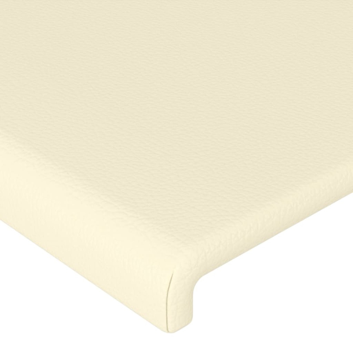 vidaXL Κεφαλάρι με Πτερύγια Κρεμ 83x16x78/88 εκ. Συνθετικό Δέρμα