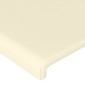 vidaXL Κεφαλάρι με Πτερύγια Κρεμ 83x16x78/88 εκ. Συνθετικό Δέρμα