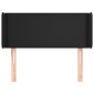 vidaXL Κεφαλάρι με Πτερύγια Μαύρο 93x16x78/88 εκ. Συνθετικό Δέρμα