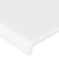 vidaXL Κεφαλάρι με Πτερύγια Λευκό 93x16x78/88 εκ. Συνθετικό Δέρμα