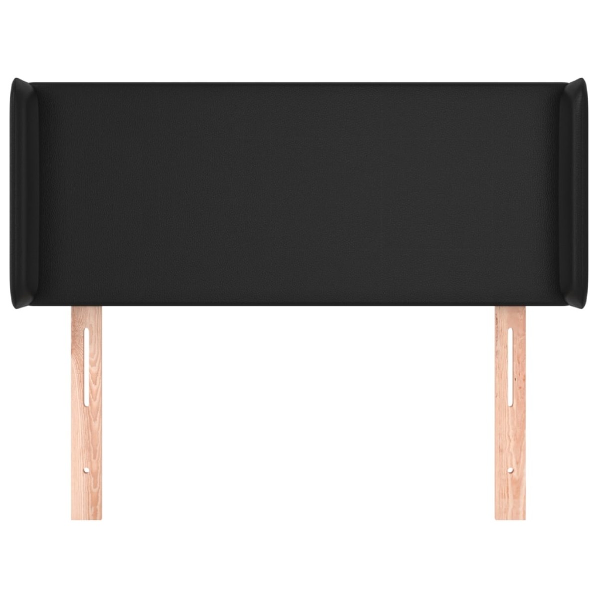 vidaXL Κεφαλάρι με Πτερύγια Μαύρο 103x16x78/88 εκ. Συνθετικό Δέρμα