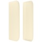 vidaXL Κεφαλάρι με Πτερύγια Κρεμ 103x16x78/88 εκ. Συνθετικό Δέρμα