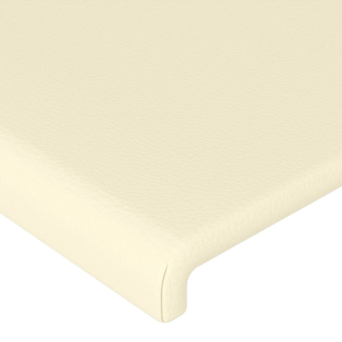 vidaXL Κεφαλάρι με Πτερύγια Κρεμ 103x16x78/88 εκ. Συνθετικό Δέρμα