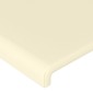 vidaXL Κεφαλάρι με Πτερύγια Κρεμ 103x16x78/88 εκ. Συνθετικό Δέρμα