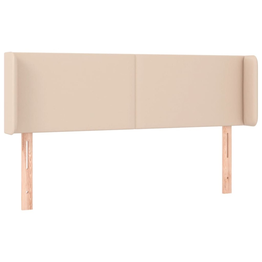 vidaXL Κεφαλάρι με Πτερύγια Καπουτσίνο 147x16x78/88εκ. Συνθετικό Δέρμα