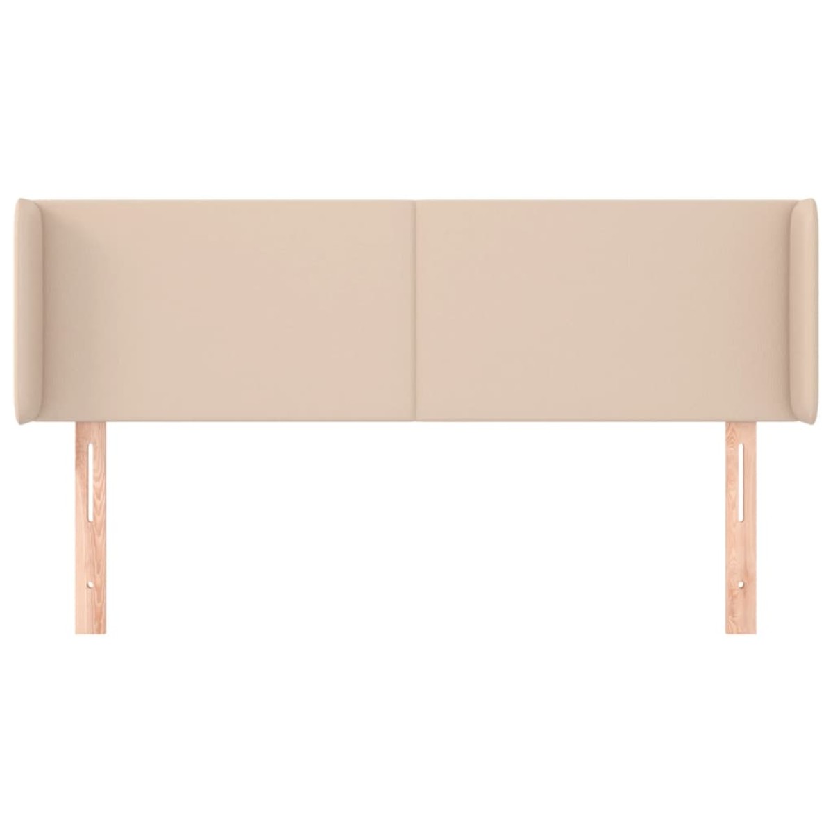 vidaXL Κεφαλάρι με Πτερύγια Καπουτσίνο 147x16x78/88εκ. Συνθετικό Δέρμα