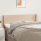 vidaXL Κεφαλάρι με Πτερύγια Καπουτσίνο 147x16x78/88εκ. Συνθετικό Δέρμα