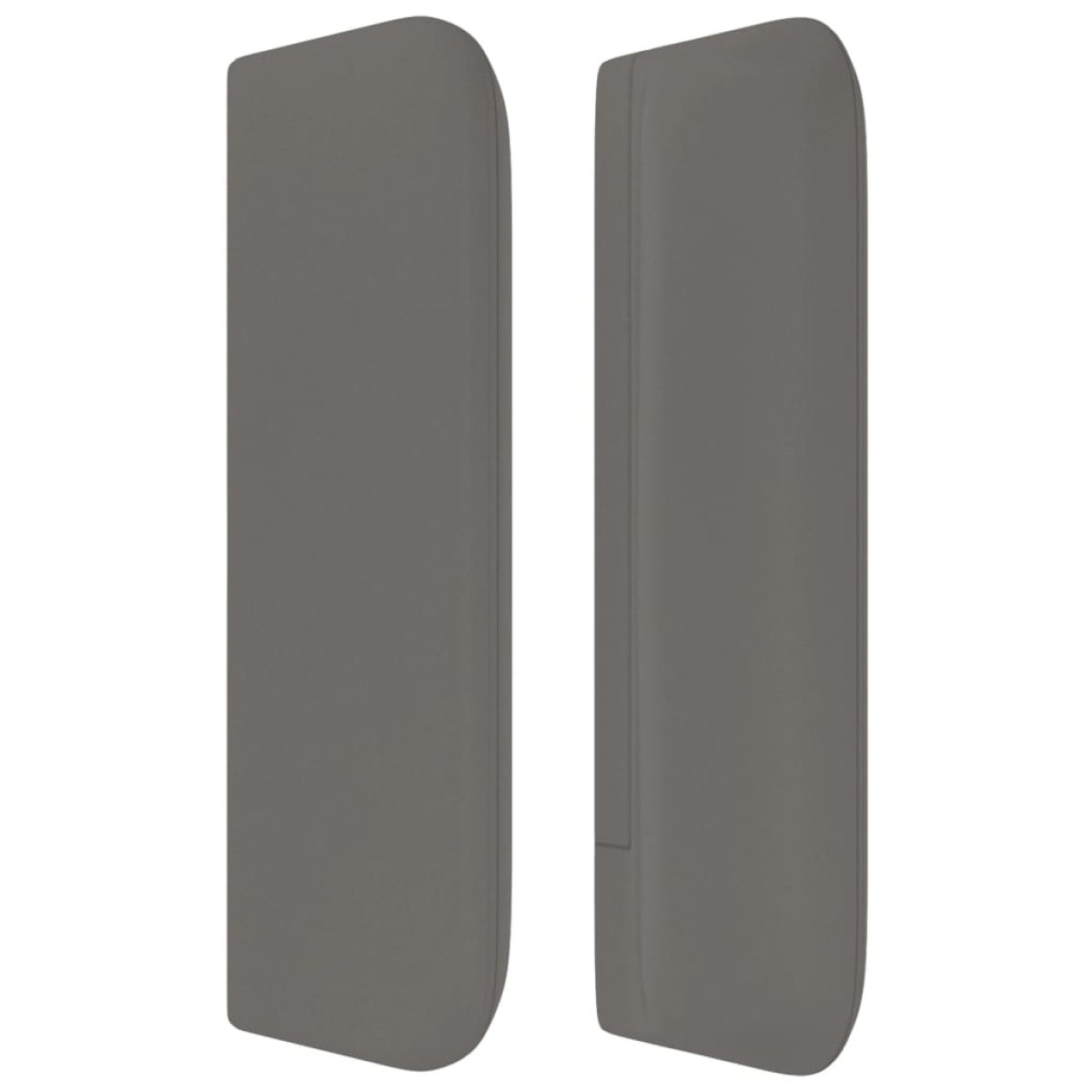 vidaXL Κεφαλάρι με Πτερύγια Γκρι 163x16x78/88 εκ. Συνθετικό Δέρμα