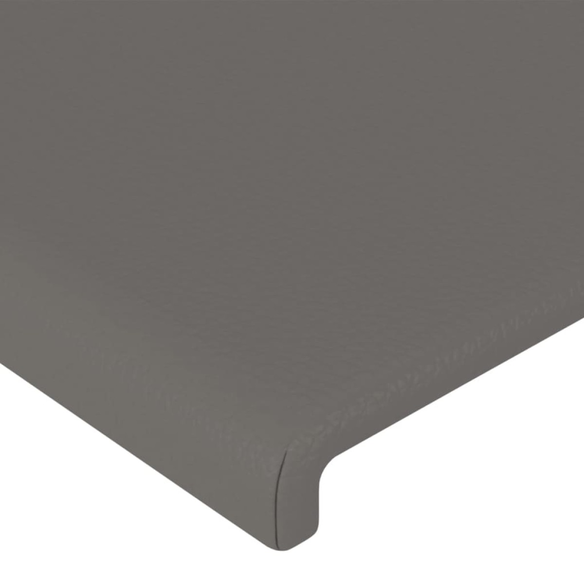 vidaXL Κεφαλάρι με Πτερύγια Γκρι 163x16x78/88 εκ. Συνθετικό Δέρμα