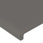 vidaXL Κεφαλάρι με Πτερύγια Γκρι 163x16x78/88 εκ. Συνθετικό Δέρμα