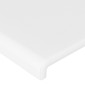 vidaXL Κεφαλάρι με Πτερύγια Λευκό 203x16x78/88 εκ. Συνθετικό Δέρμα