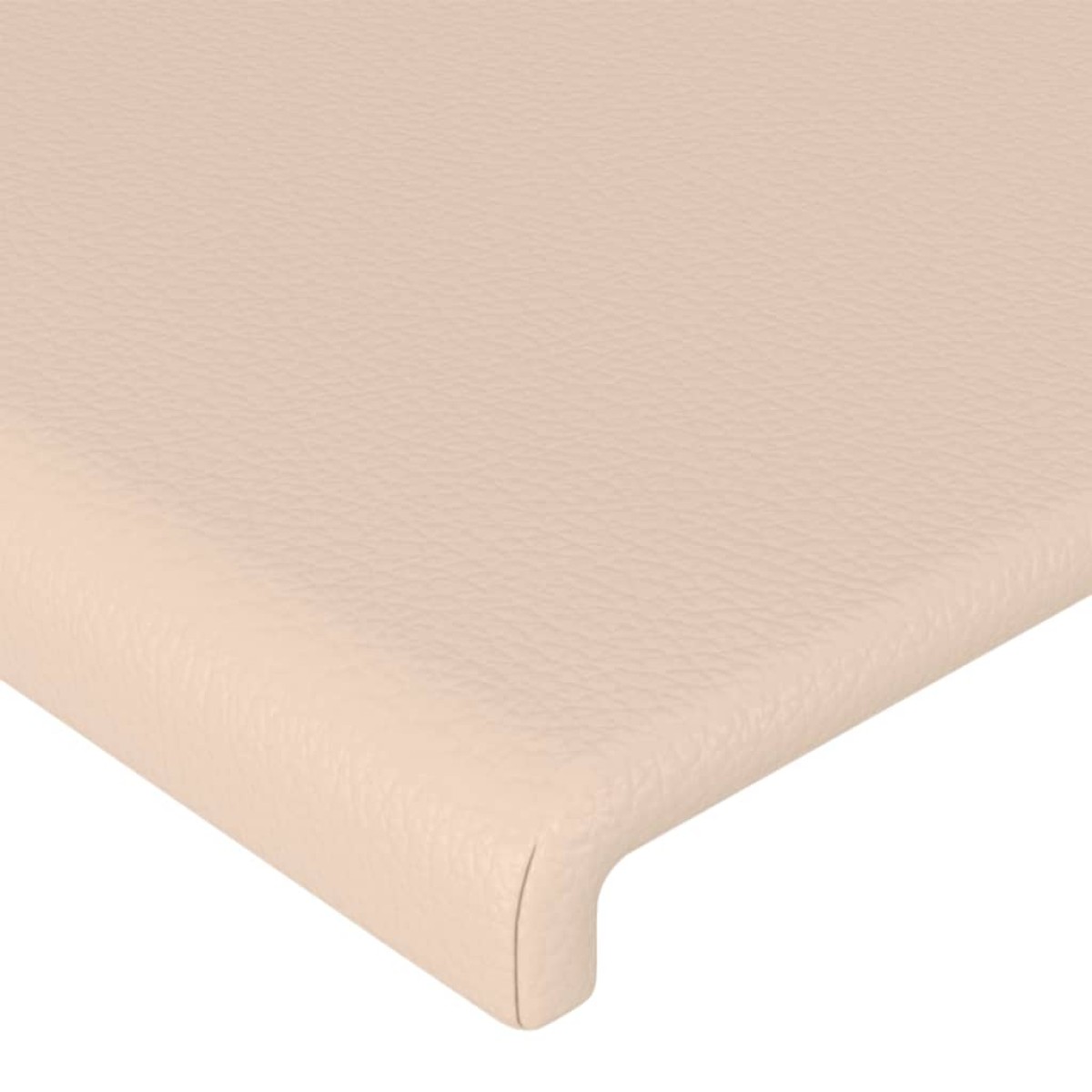 vidaXL Κεφαλάρι με Πτερύγια Καπουτσίνο 203x16x78/88εκ. Συνθετικό Δέρμα