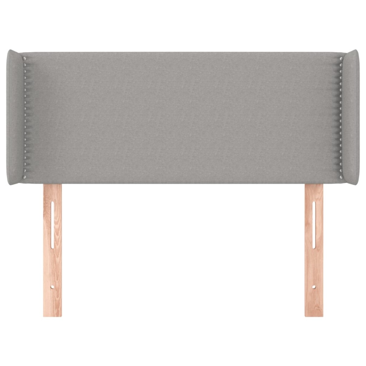 vidaXL Κεφαλάρι με Πτερύγια Ανοιχτό Γκρι 93x16x78/88 εκ. Υφασμάτινο