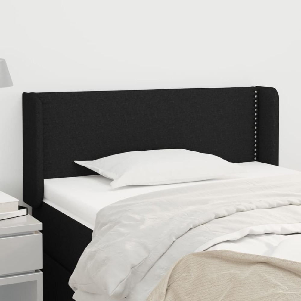 vidaXL Κεφαλάρι με Πτερύγια Μαύρο 93x16x78/88 εκ. Υφασμάτινο