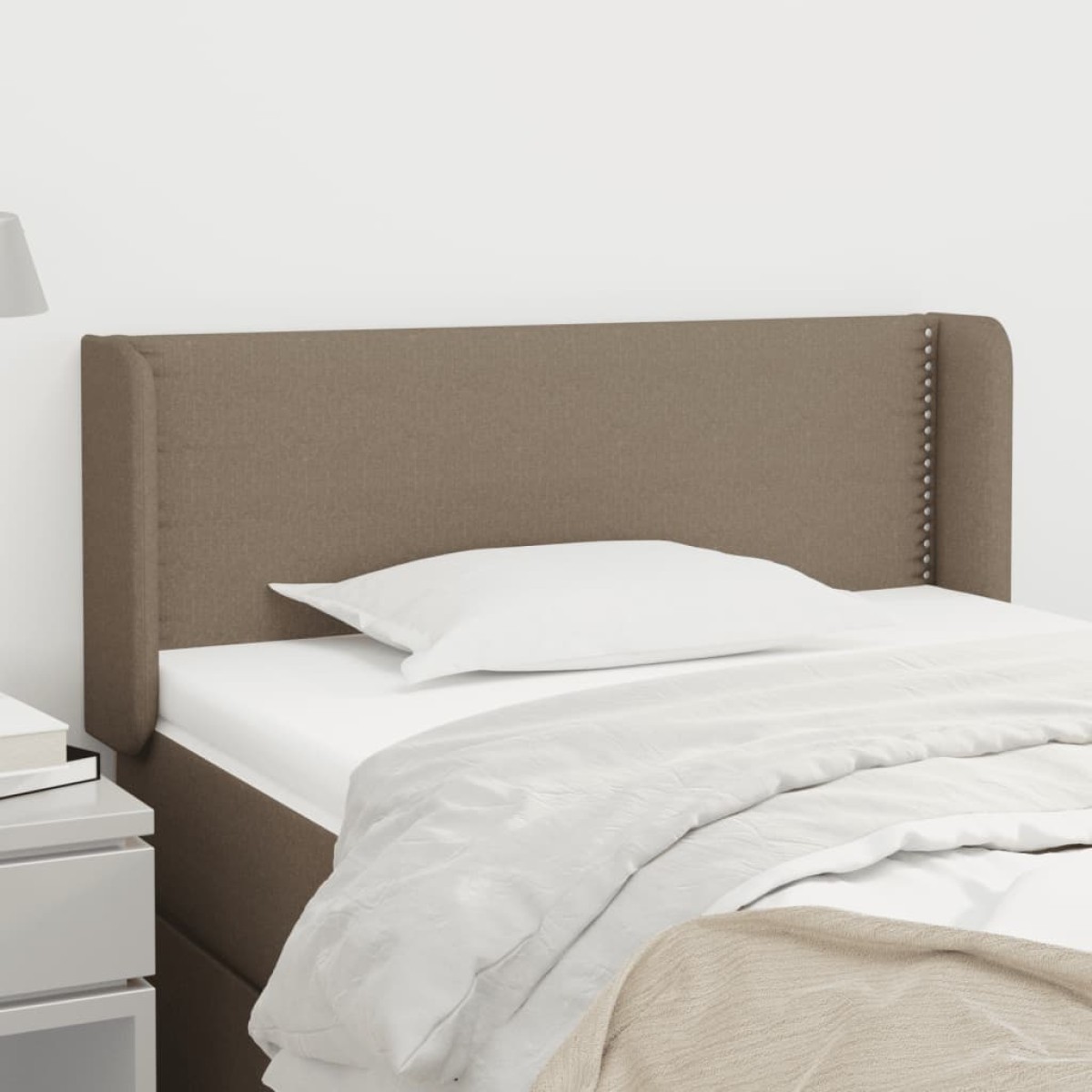 vidaXL Κεφαλάρι με Πτερύγια Taupe 93x16x78/88 εκ. Υφασμάτινο
