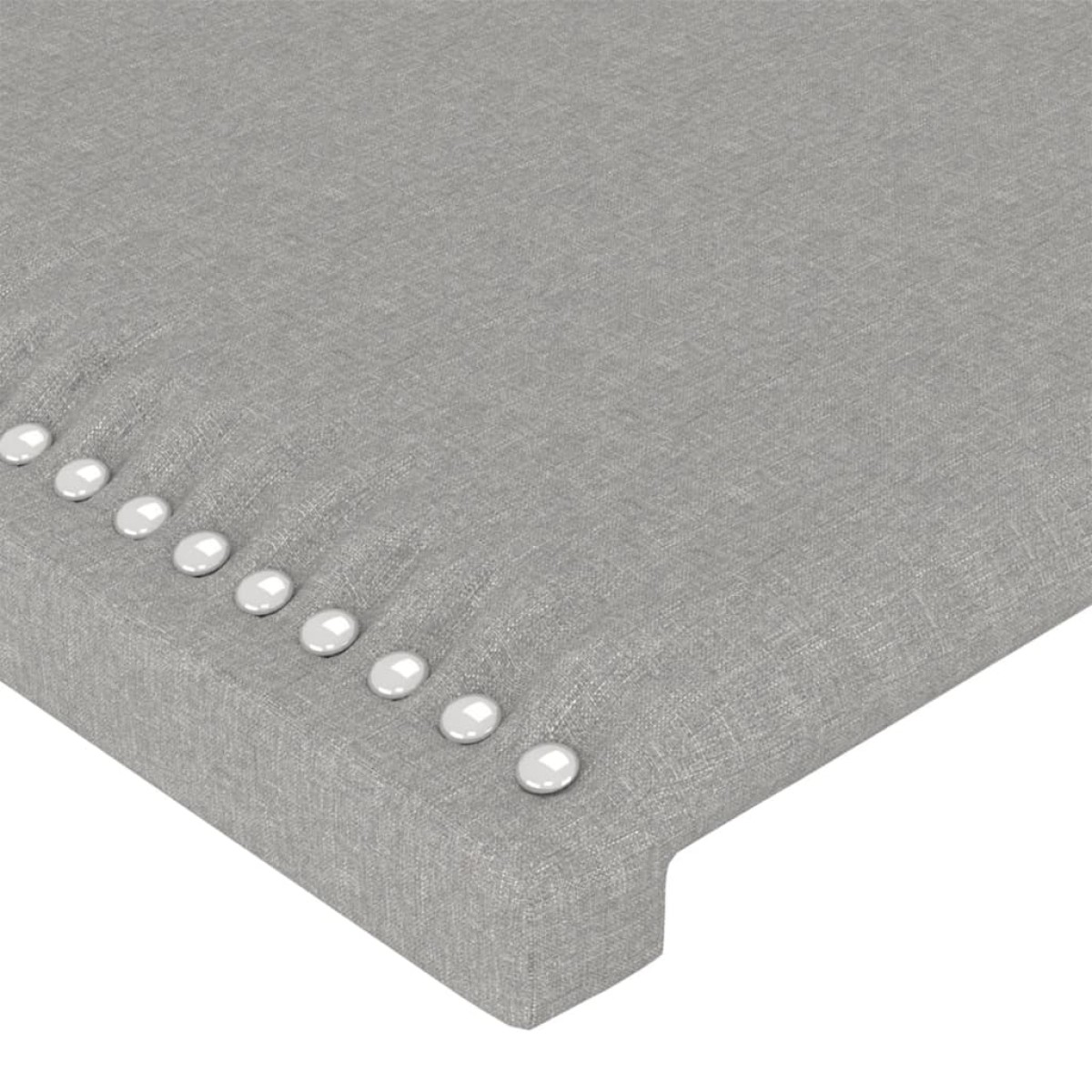 vidaXL Κεφαλάρι με Πτερύγια Ανοιχτό Γκρι 103x16x78/88 εκ. Υφασμάτινο