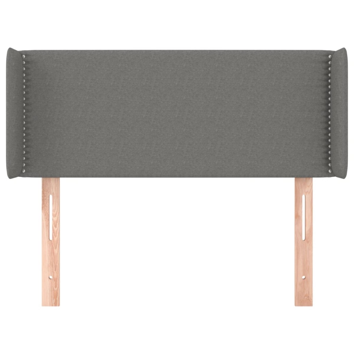 vidaXL Κεφαλάρι με Πτερύγια Σκούρο Γκρι 103x16x78/88 εκ. Υφασμάτινο