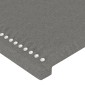 vidaXL Κεφαλάρι με Πτερύγια Σκούρο Γκρι 103x16x78/88 εκ. Υφασμάτινο