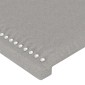 vidaXL Κεφαλάρι με Πτερύγια Ανοιχτό Γκρι 147x16x78/88 εκ. Υφασμάτινο