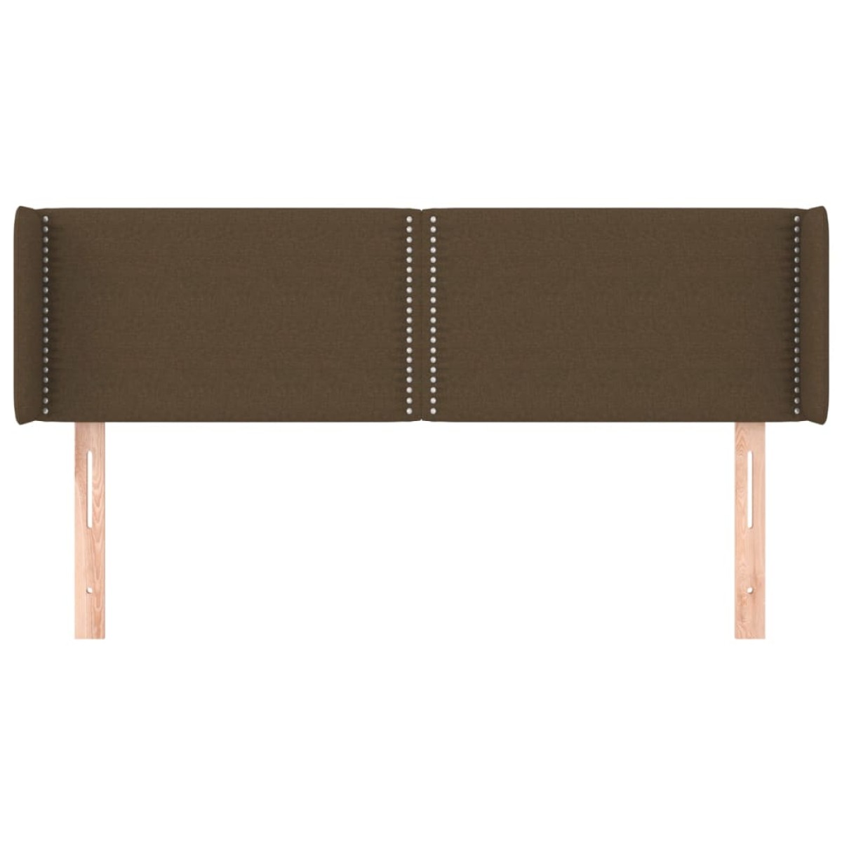 vidaXL Κεφαλάρι με Πτερύγια Σκούρο Καφέ 147x16x78/88 εκ. Υφασμάτινο