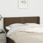 vidaXL Κεφαλάρι με Πτερύγια Σκούρο Καφέ 147x16x78/88 εκ. Υφασμάτινο