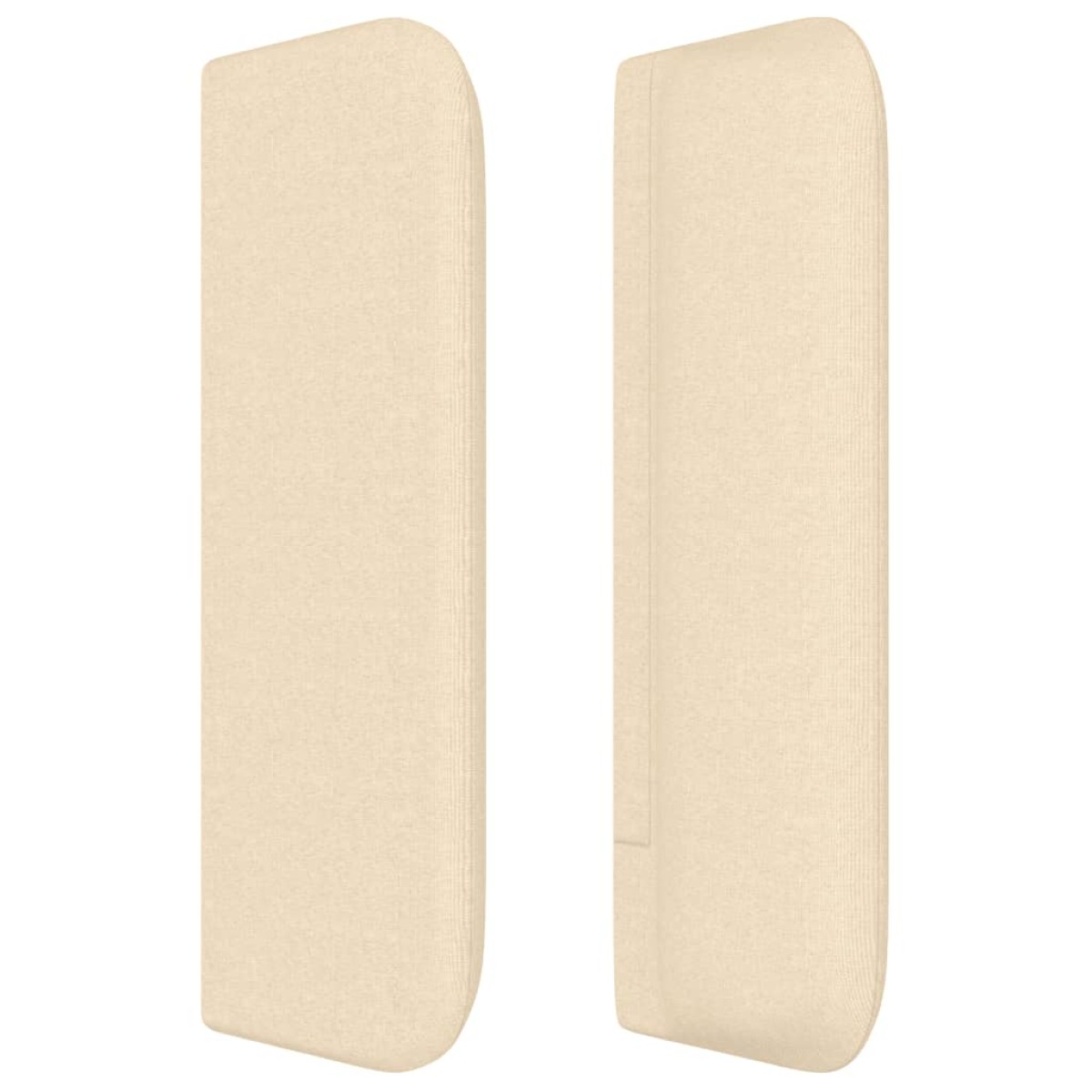 vidaXL Κεφαλάρι με Πτερύγια Κρεμ 147x16x78/88 εκ. Υφασμάτινο