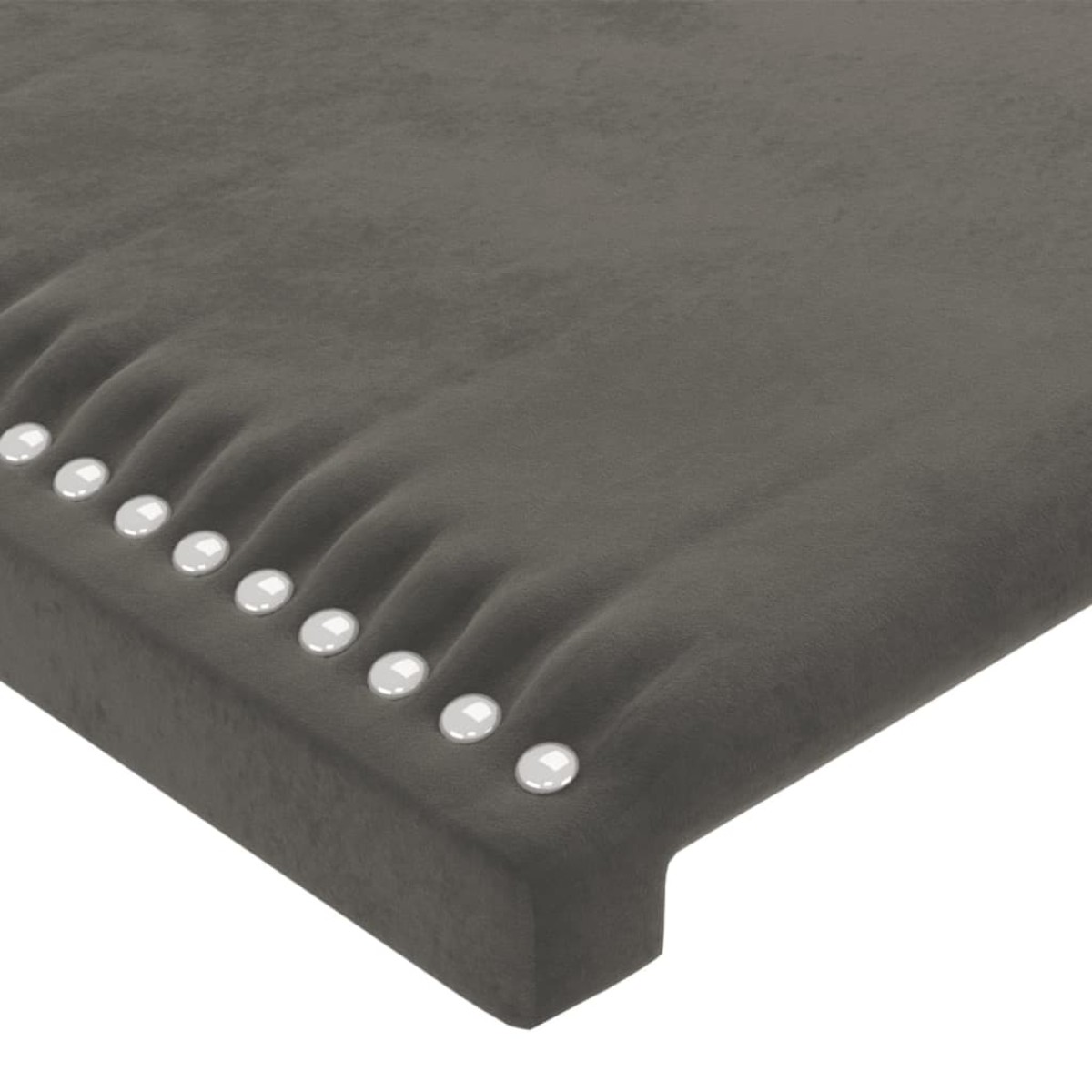 vidaXL Κεφαλάρι με Πτερύγια Σκούρο Γκρι 93x16x78/88 εκ. Βελούδινο