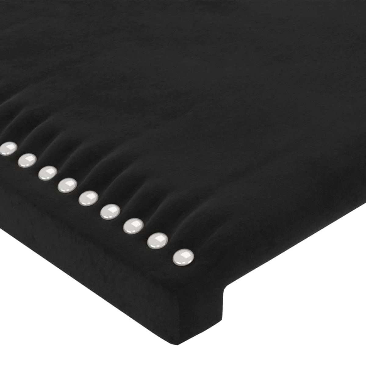 vidaXL Κεφαλάρι με Πτερύγια Μαύρο 93x16x78/88 εκ. Βελούδινο