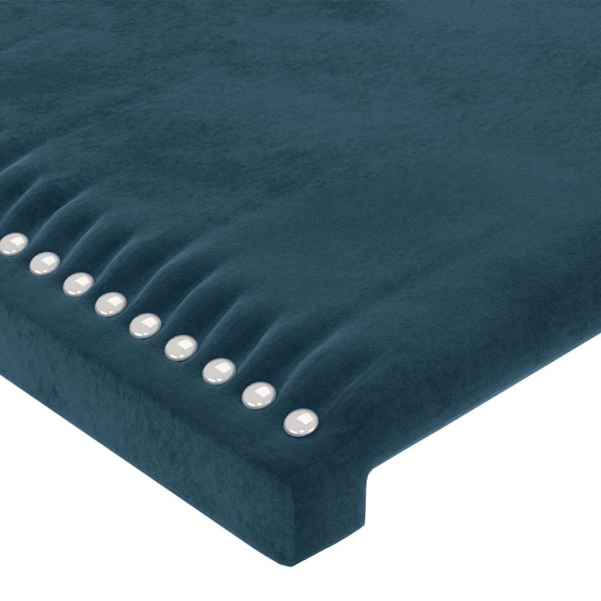 vidaXL Κεφαλάρι με Πτερύγια Σκούρο Μπλε 103x16x78/88 εκ. Βελούδινο