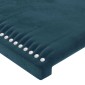 vidaXL Κεφαλάρι με Πτερύγια Σκούρο Μπλε 103x16x78/88 εκ. Βελούδινο