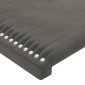 vidaXL Κεφαλάρι με Πτερύγια Σκούρο Γκρι 147x16x78/88 εκ. Βελούδινο