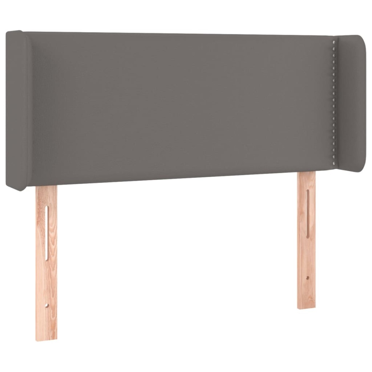 vidaXL Κεφαλάρι με Πτερύγια Γκρι 83x16x78/88 εκ. Συνθετικό Δέρμα