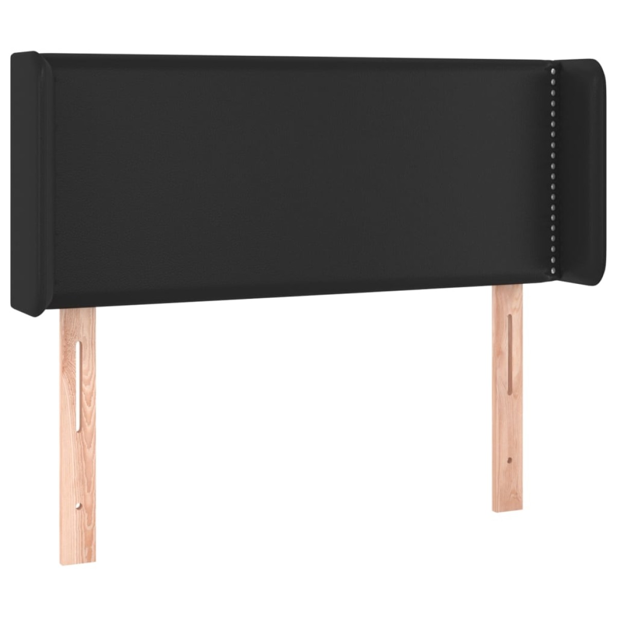 vidaXL Κεφαλάρι με Πτερύγια Μαύρο 93x16x78/88 εκ. Συνθετικό Δέρμα