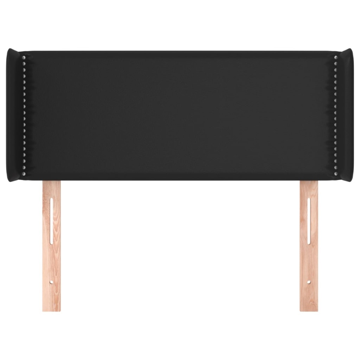 vidaXL Κεφαλάρι με Πτερύγια Μαύρο 93x16x78/88 εκ. Συνθετικό Δέρμα