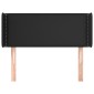 vidaXL Κεφαλάρι με Πτερύγια Μαύρο 103x16x78/88 εκ. Συνθετικό Δέρμα
