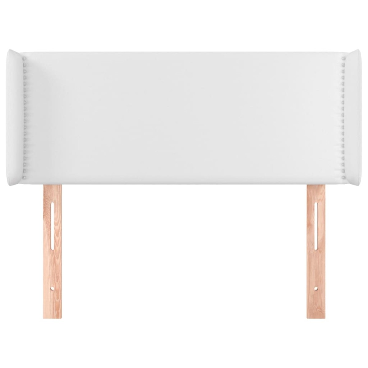 vidaXL Κεφαλάρι με Πτερύγια Λευκό 103x16x78/88 εκ. Συνθετικό Δέρμα