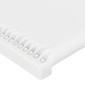 vidaXL Κεφαλάρι με Πτερύγια Λευκό 103x16x78/88 εκ. Συνθετικό Δέρμα