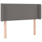 vidaXL Κεφαλάρι με Πτερύγια Γκρι 103x16x78/88 εκ. Συνθετικό Δέρμα