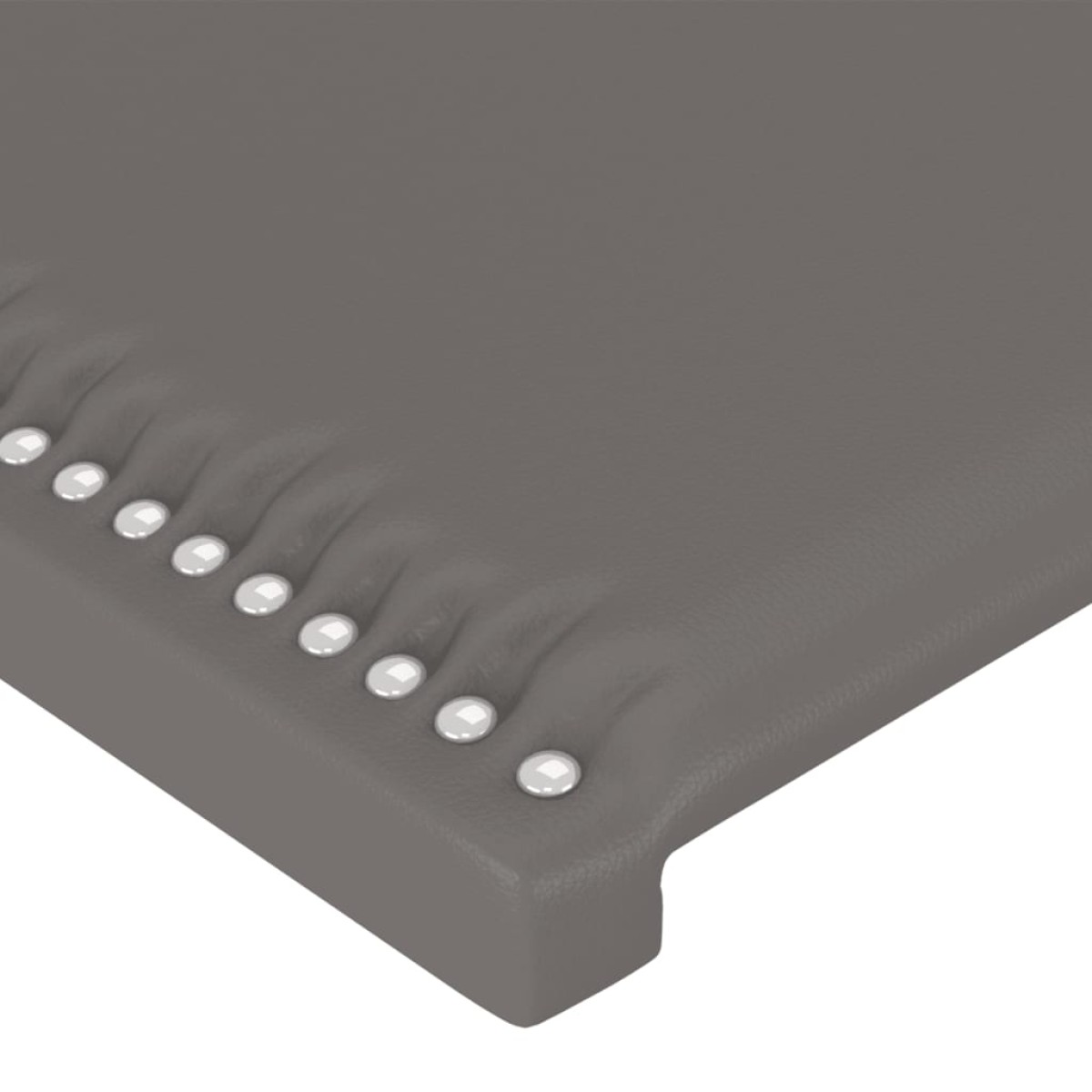 vidaXL Κεφαλάρι με Πτερύγια Γκρι 147x16x78/88 εκ. Συνθετικό Δέρμα