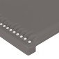 vidaXL Κεφαλάρι με Πτερύγια Γκρι 147x16x78/88 εκ. Συνθετικό Δέρμα